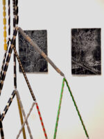 Through-lines and two black tree drawings